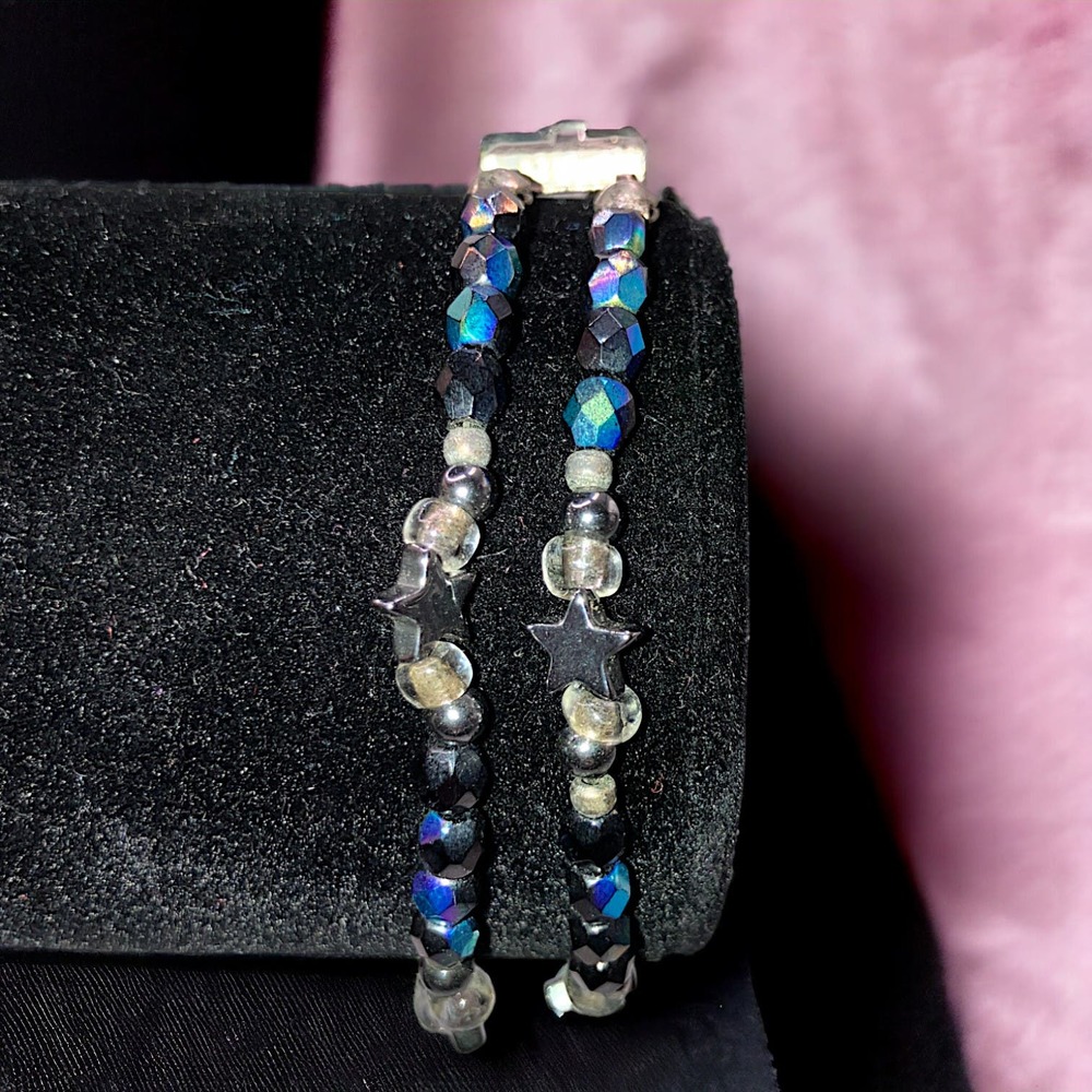 Double-Layer Translucent Colored Beads And Stars … - image 2